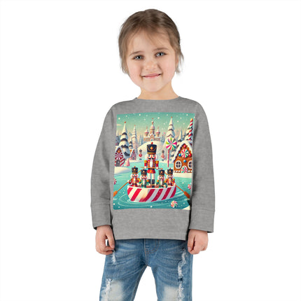 Nutcracker Candy-Striped Adventure Toddler Long Sleeve Tee