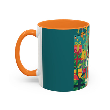 🎄✨ The Lady Of The Christmas Ornament Colorful Mug – Art Deco Holiday Fantasy