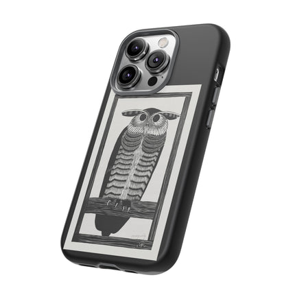 Horned Owl by Samuel Jessurun de Mesquita Phone Cases