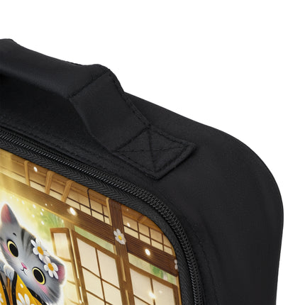 Playful Kitten in the Tea Room Lunch Bag – Curious Charm & Cozy Whimsy