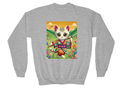 Samurai Kitten Youth Crewneck Sweatshirt
