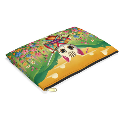 Samurai Kitten Accessory Pouch – Discipline, Grace & Playful Courage