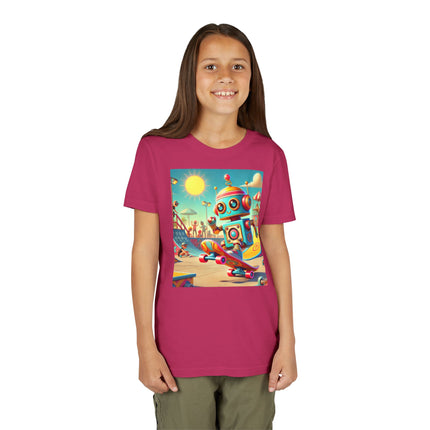 Skate Park Robot Youth Short Sleeve Tee