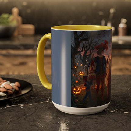♥️🎃 The Queen Of Hearts Halloween Masquerade Colorful Mug – Royal Halloween Fantasy