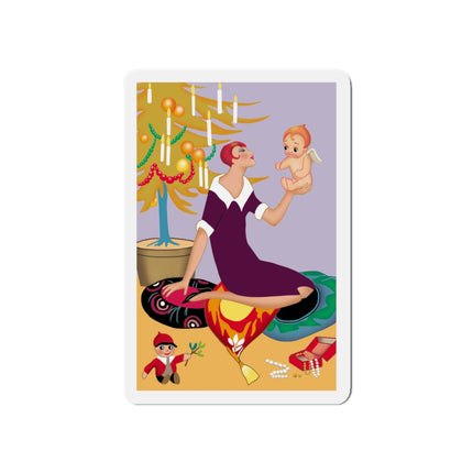 Art Deco Christmas Die-Cut Magnets (5 Sizes)