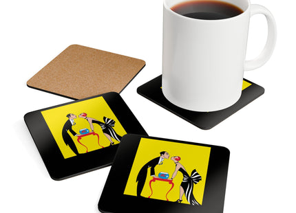 A Moment of Elegance Corkwood Coaster Set