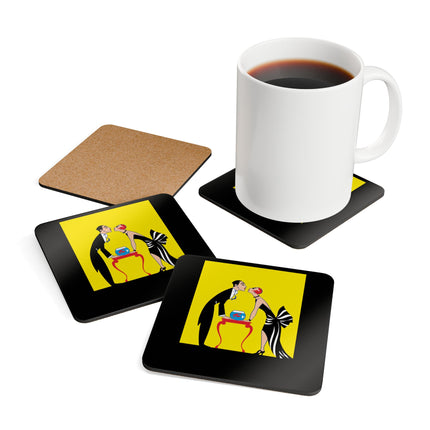 A Moment of Elegance Corkwood Coaster Set