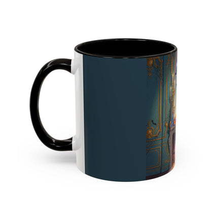 🕯️🎃 The Moonlit Manor Drawing Room Colorful Mug – Elegant Halloween Charm