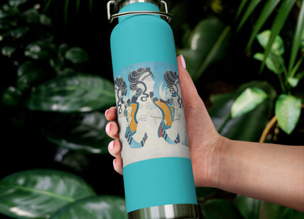 Reproduction of Ladies in Blue by Emile Gilliéron Copper Vacuum Insulated Bottle, 22oz