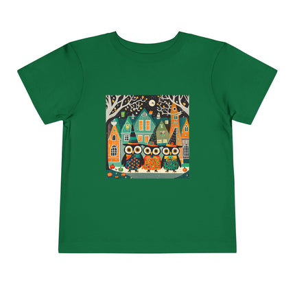 Night of the Trick-or-Treating Owlets Toddler Short Sleeve Tee