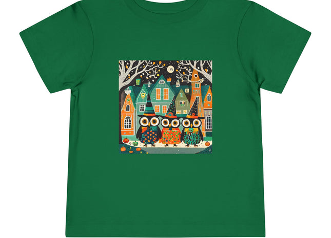 Night of the Trick-or-Treating Owlets Toddler Short Sleeve Tee
