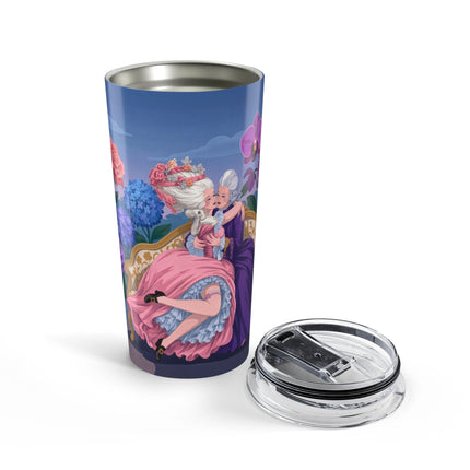 🌹💜 The Secret Embrace Tumbler, 20oz – Art Deco Floral Romance