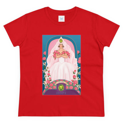 August & Peridot (from the Gem Series) by Sofia Chiostri Women's Midweight Cotton Tee