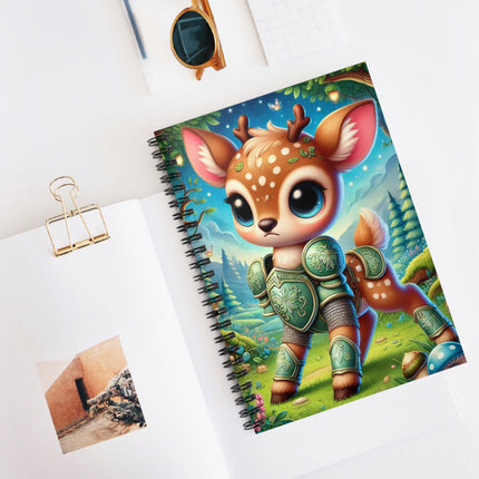 Fawn Defender Spiral Notebook - Ruled Line