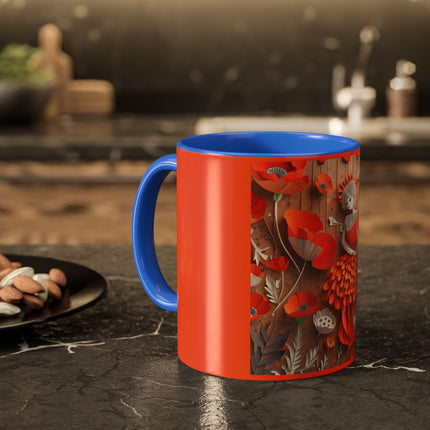 Poppy Fairy Colorful Mugs (11oz, 15oz)