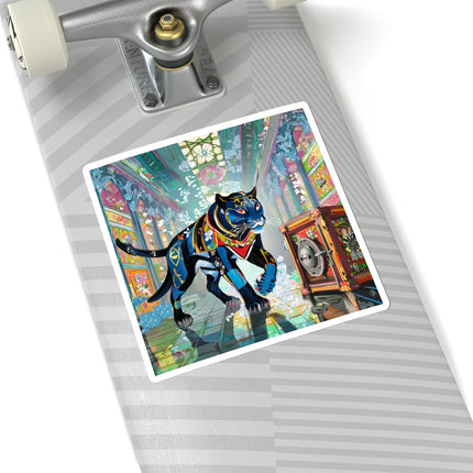 Cyber Panther's Hunt Kiss-Cut Stickers (4 Sizes)