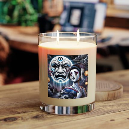 Geisha’s Black Ink Tears Scented Candle - Full Glass, 11oz