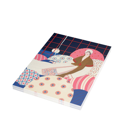 🌙🛋️ The Lady Of The Moonlit Salon Postcard Bundles – Art Deco Fashion Elegance