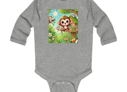 Monkey Treehouse Adventure Infant Long Sleeve Bodysuit