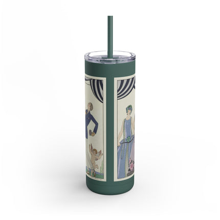 Visez au coeur, belles dames! by George Barbier Skinny Matte Tumbler, 20oz