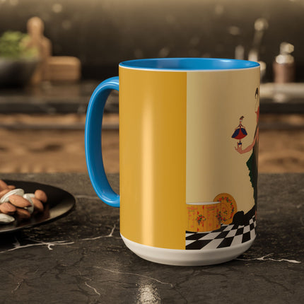 The Marionette Colorful Mugs – Theatrical Glamour & Cabaret Elegance