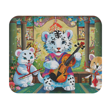 Melodies of the Snow Lion Cub Mouse Pad, Rectangle