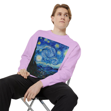 The Starry Night by Vincent Van Gogh Garment-Dyed Sweatshirt