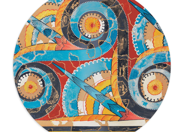 Reproduction of S-Spiral Frieze by Emile Gilliéron Mouse Pad, Round and Rectangle