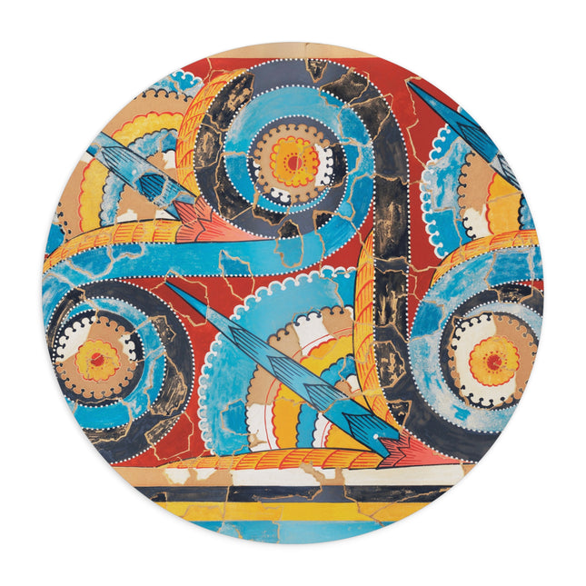 Reproduction of S-Spiral Frieze by Emile Gilliéron Mouse Pad, Round and Rectangle