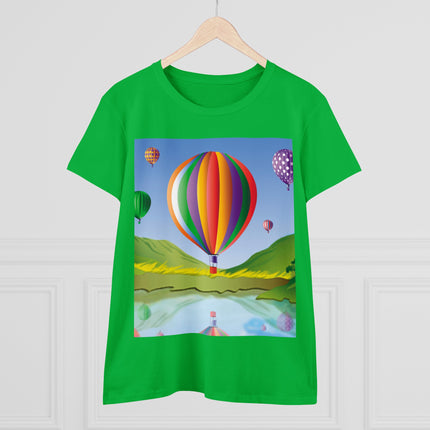 Colorful Heights Women's Midweight Cotton Tee