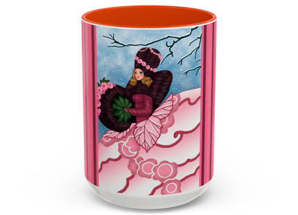Winter Rose Empress Colorful Mugs (11oz, 15oz)