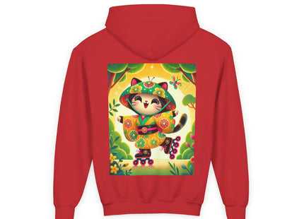 Firefly Dance on Wheels Youth Heavy Blend Hooded Sweatshirt