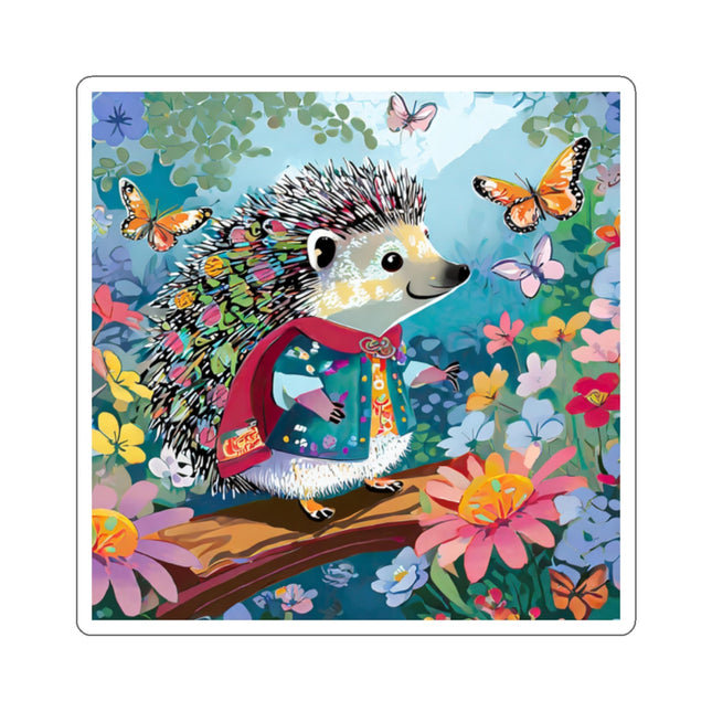 Cute Hedgehog Kiss-Cut Stickers (4 Sizes)