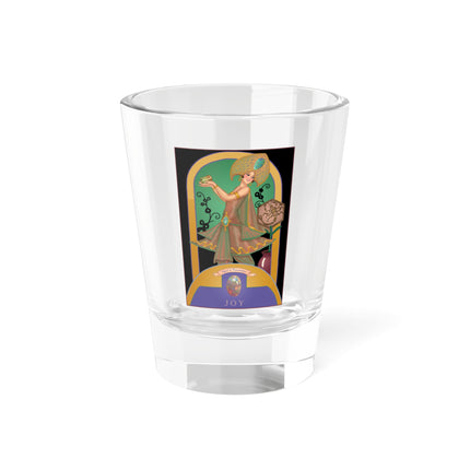 October & Opal, Tourmaline (from the Gem Series) by Sofia Chiostri Shot Glass, 1.5oz