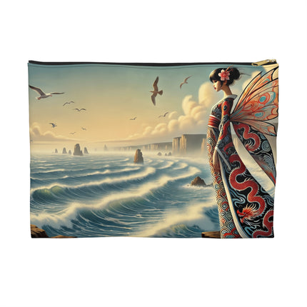 The Coastal Fairy Flat Pouch – Serene Grace & Oceanic Magic
