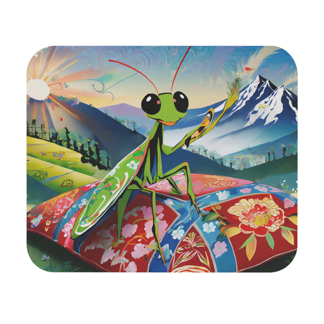 The Joyful Mantis Mouse Pad, Rectangle