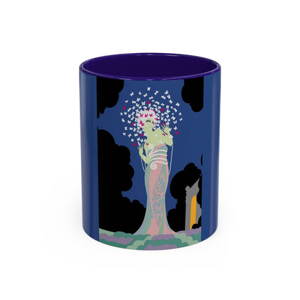 Butterfly Enchantress Colorful Mugs – Ethereal Art Deco Magic & Transformation