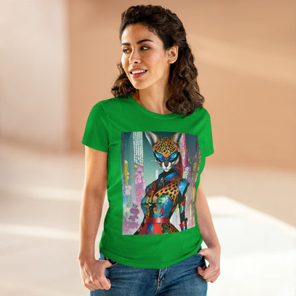 Cyber Cat Glamour Cotton Tee