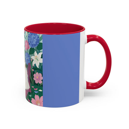 The Ladies Of The Blossoming Vanity Colorful Mugs – Art Deco Floral Elegance
