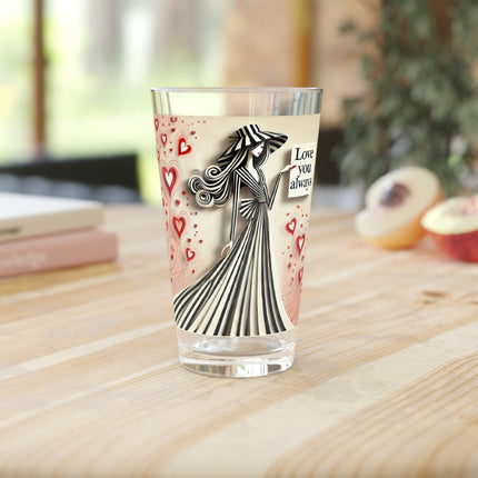 Love You Always Glass, 16oz