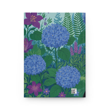 🧶🌺 The Lady Of The Garden Knitting Circle Hardcover Journal – Art Deco Floral Whimsy
