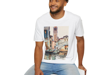 A Bridge and Campanile, Venice by John Singer Sargent Softstyle T-Shirt