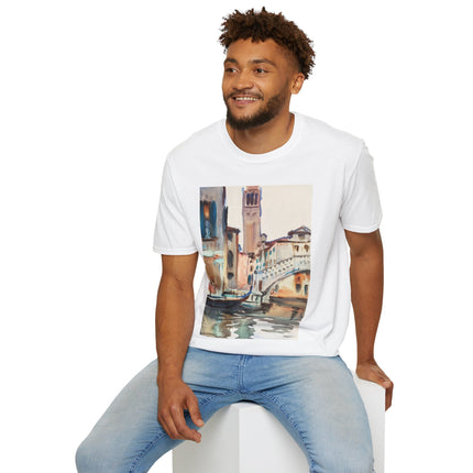 A Bridge and Campanile, Venice by John Singer Sargent Softstyle T-Shirt