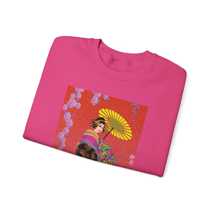 Enchanting Geisha Unisex Heavy Blend™ Crewneck Sweatshirt