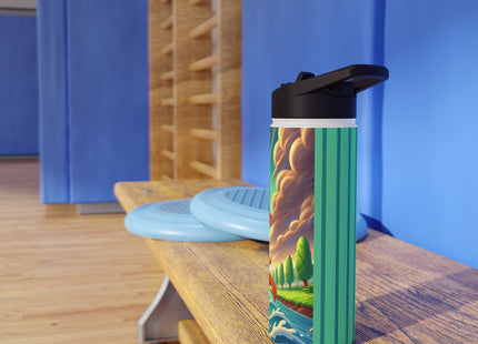 Valiant Duck Stainless Steel Water Bottle, Standard Lid