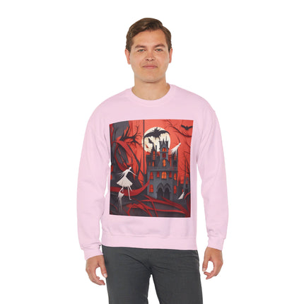 Halloween Night Scene Unisex Heavy Blend™ Crewneck Sweatshirt