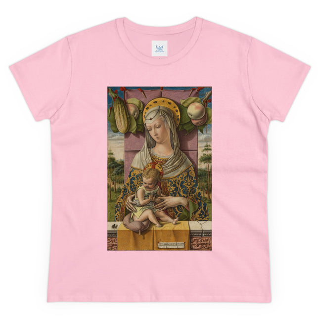 Madonna and Child by Carlo Crivelli Women's Midweight Cotton Tee
