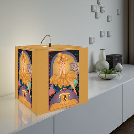 November & Topaz Zodiac Light Cube Lamp