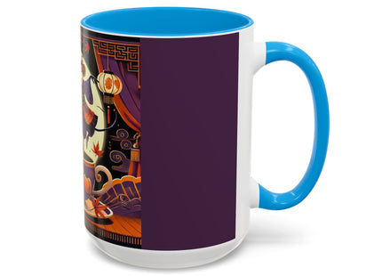 Theatrical Halloween Mice on Teacup Colorful Mugs (11oz, 15oz)