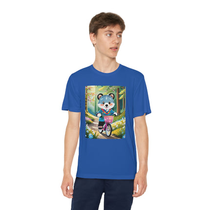 Furry Cyclist Youth Competitor Tee – Woodland Adventure & Playful Charm
